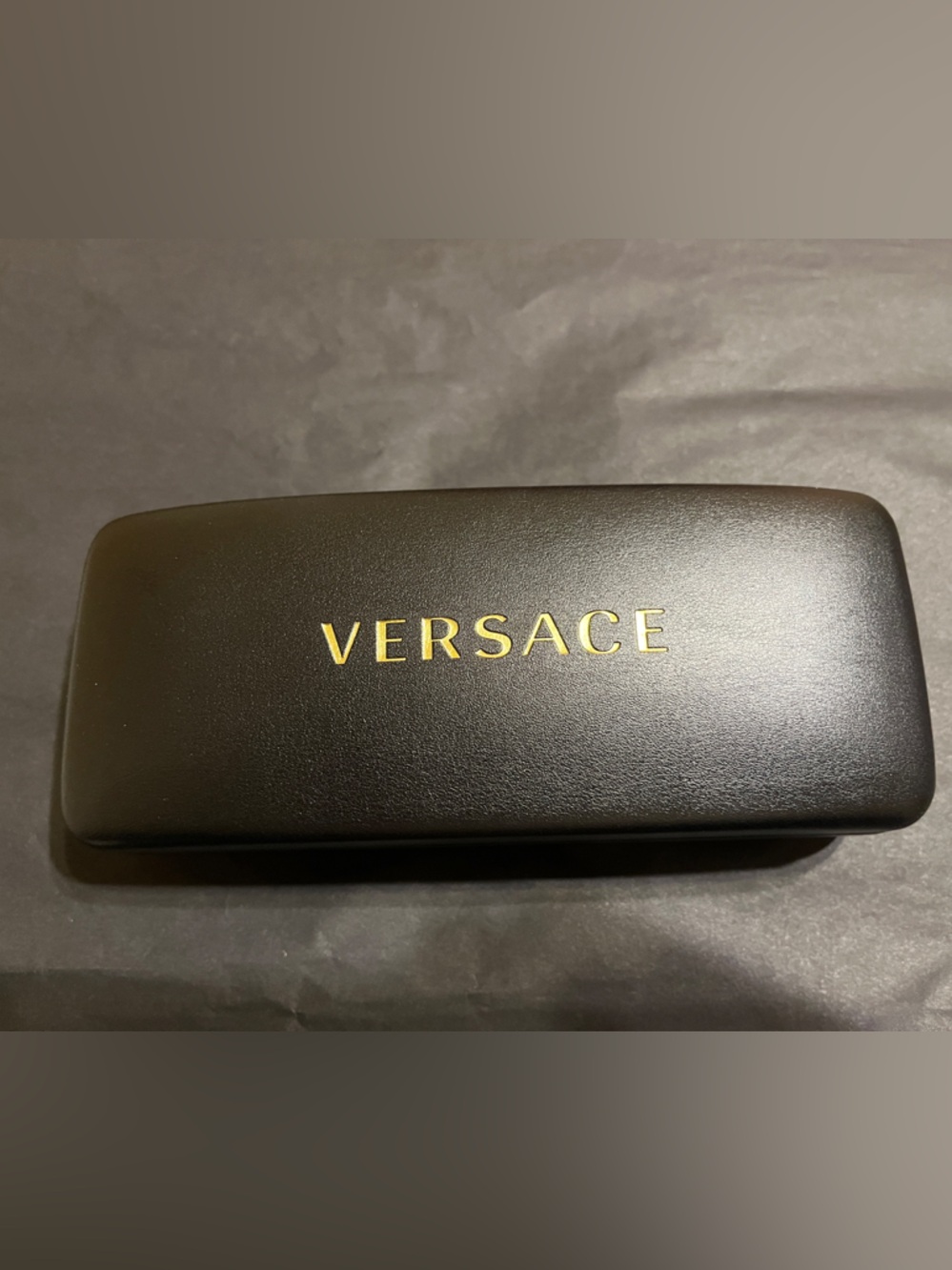 Versace Black and Gold Eyewear Case